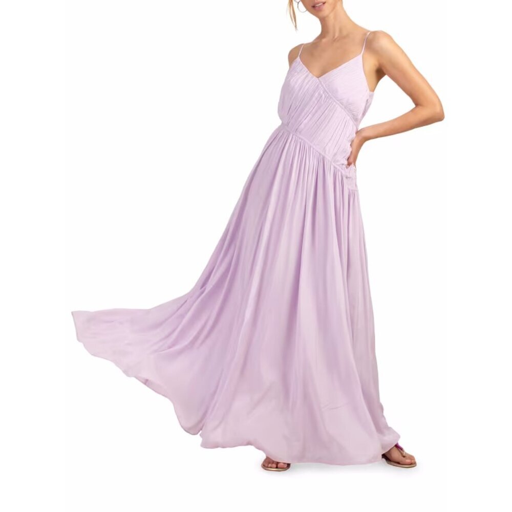 Nwt New $488 Trina Turk Cherry Grove Maxi Dress Size L